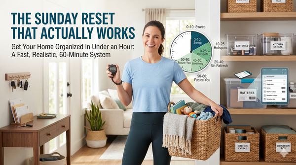 The Sunday Reset That Actually Works: How to Get Your Home Organized in Under an Hour