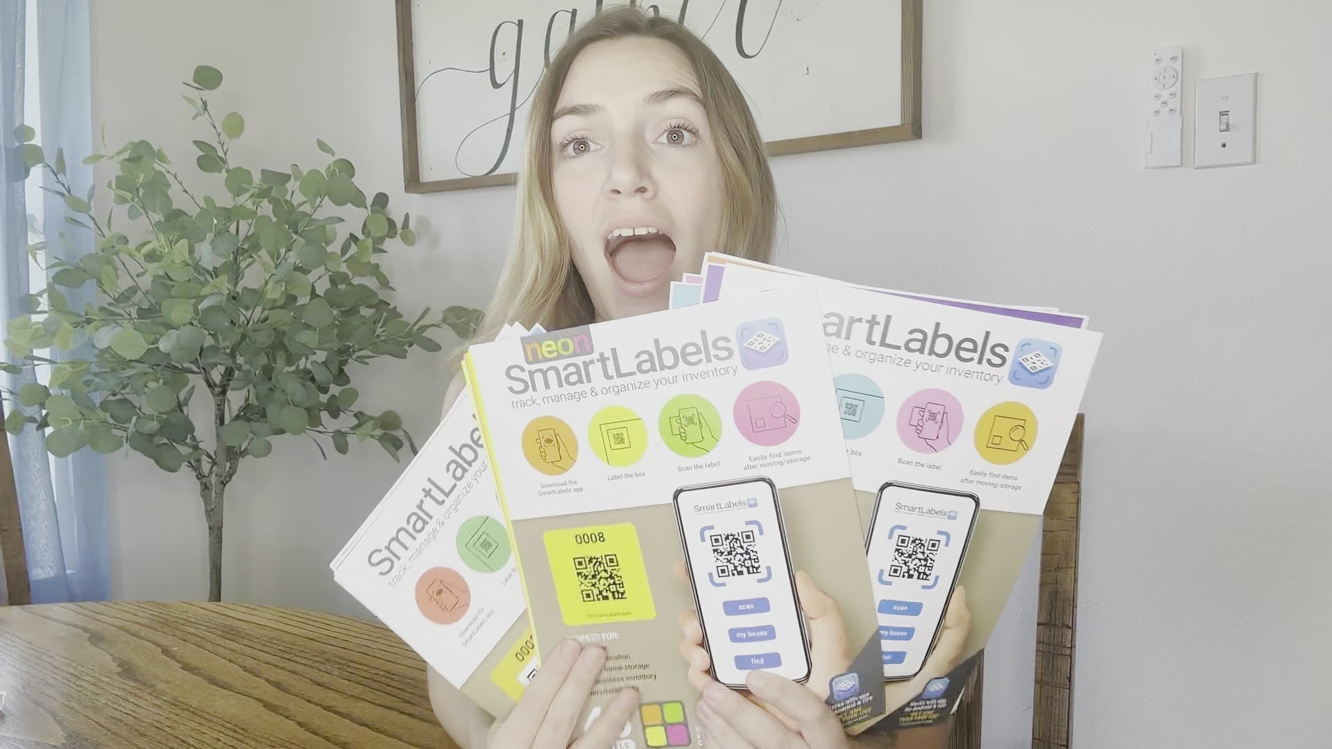 Load video: SmartLabels QR code labels for moving and storage
