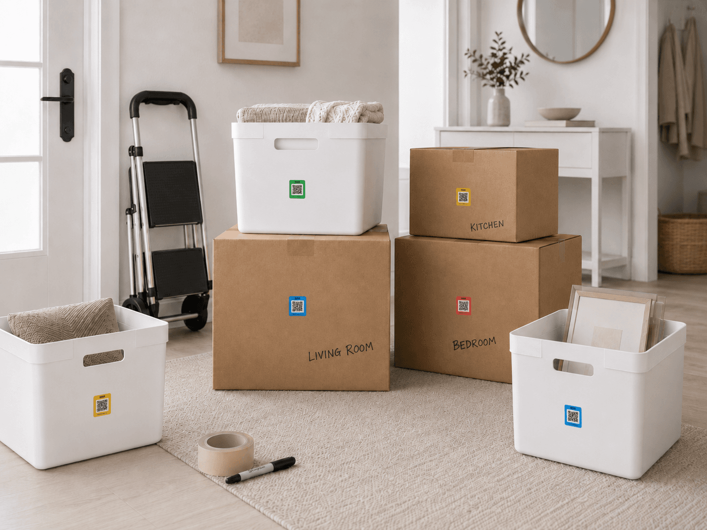 Organizing Moving Boxes