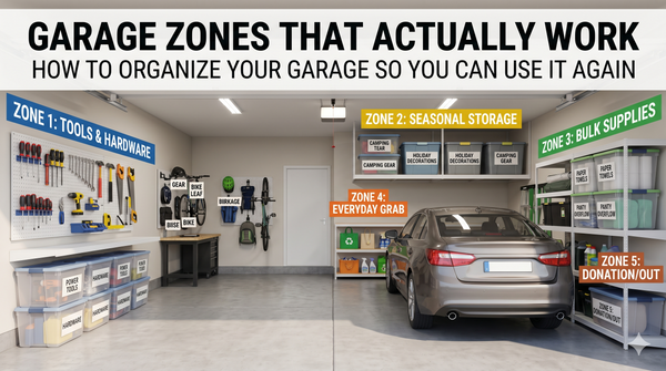 Garage Zones That Actually Work: How to Organize Your Garage So You Can Use It Again