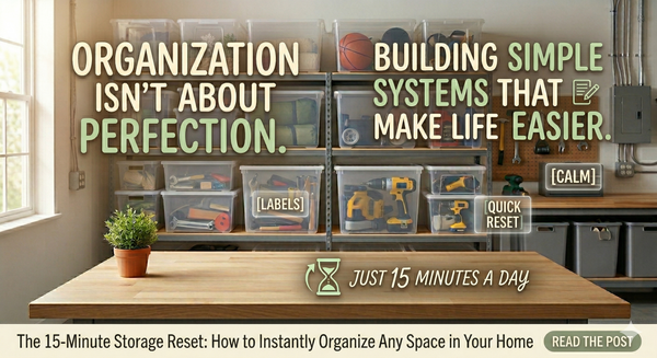 The 15‑Minute Storage Reset: How to Instantly Organize Any Space in Your Home