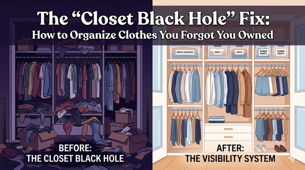 The “Closet Black Hole” Fix: How to Organize Clothes You Forgot You Owned