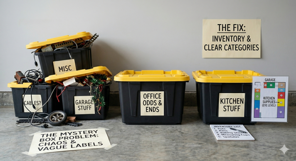The “Mystery Box” Problem: Why You Can’t Find Anything in Your Storage Bins (And How to Fix It)