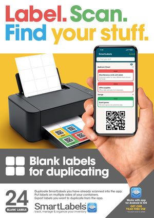 SmartLabels Blank Label Pack for Duplication (24 Label Pack)