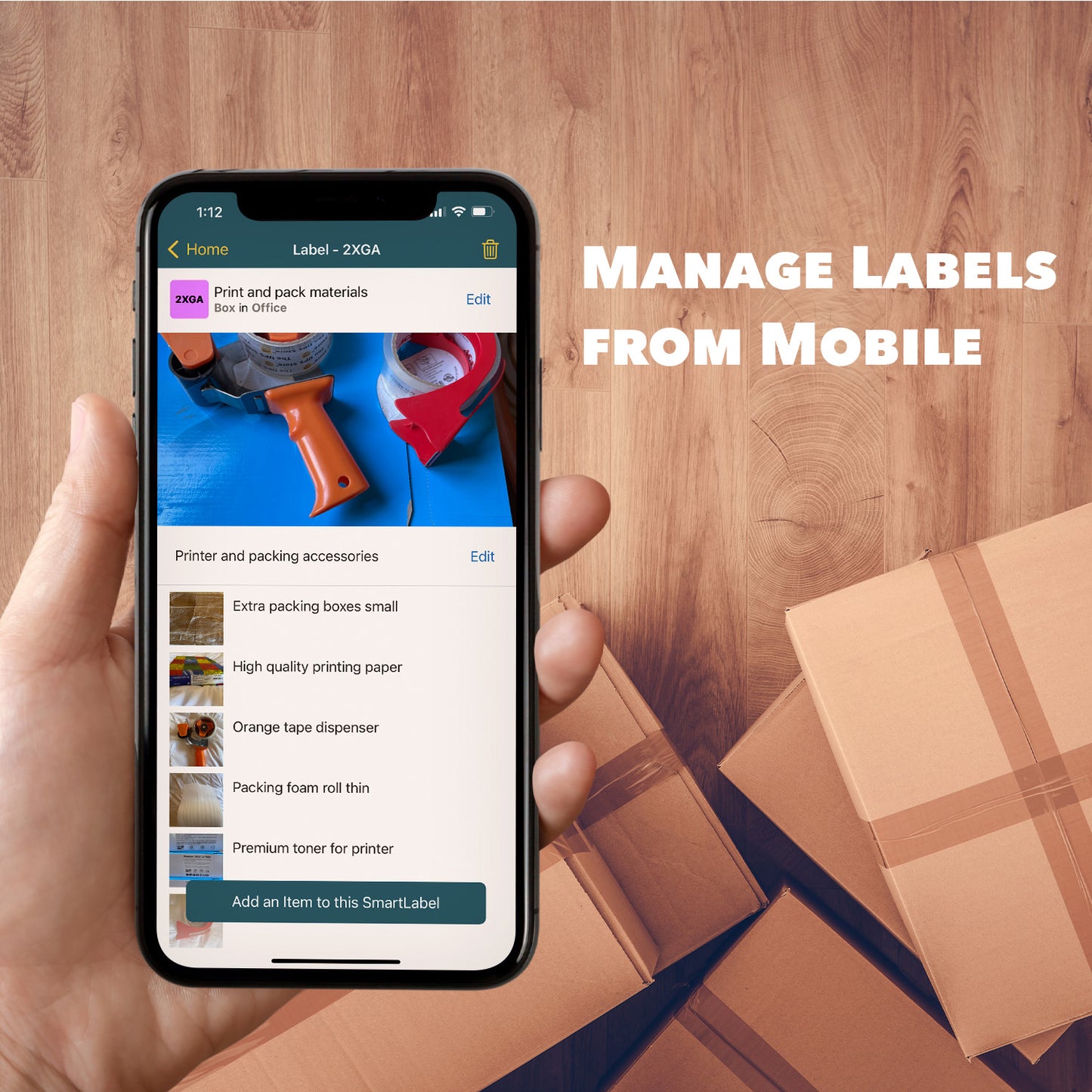 SmartLabels Mini Pack - 4 QR code stickers, 4 colors
