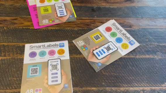QR code labels for storage bins and organization