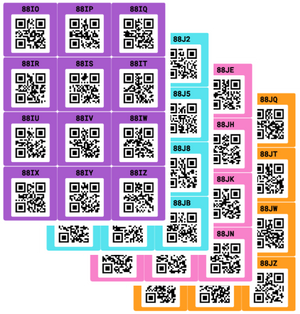 Smart Labels QR Code Stickers Pack of 48 (Modern) Made in USA - QR Code Labels for Storage & Inventory Tracking, Storage Unit Organization, App Stickers for Inventory Organization & Moving Supplies
