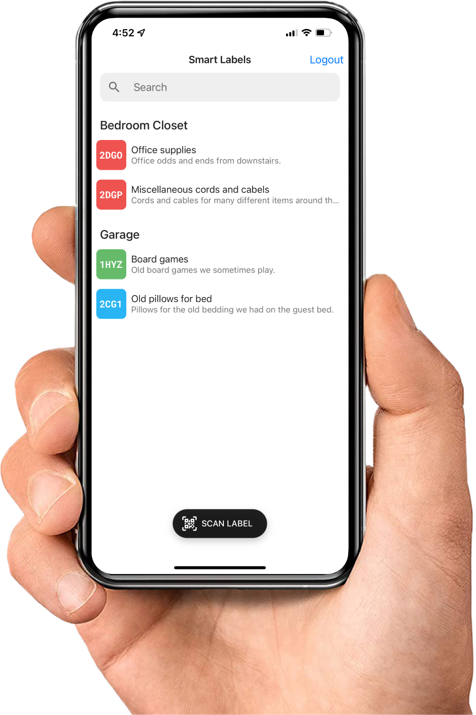 SmartLabels app